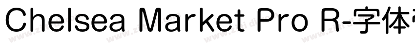 Chelsea Market Pro R字体转换